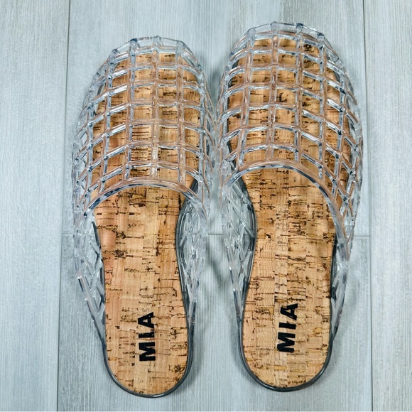 MIA Women’s Darby Clear Slip On Jelly’s Size 9 - Picture 4 of 6